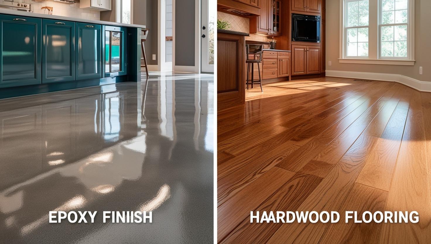 epoxy flooring vs hardwood