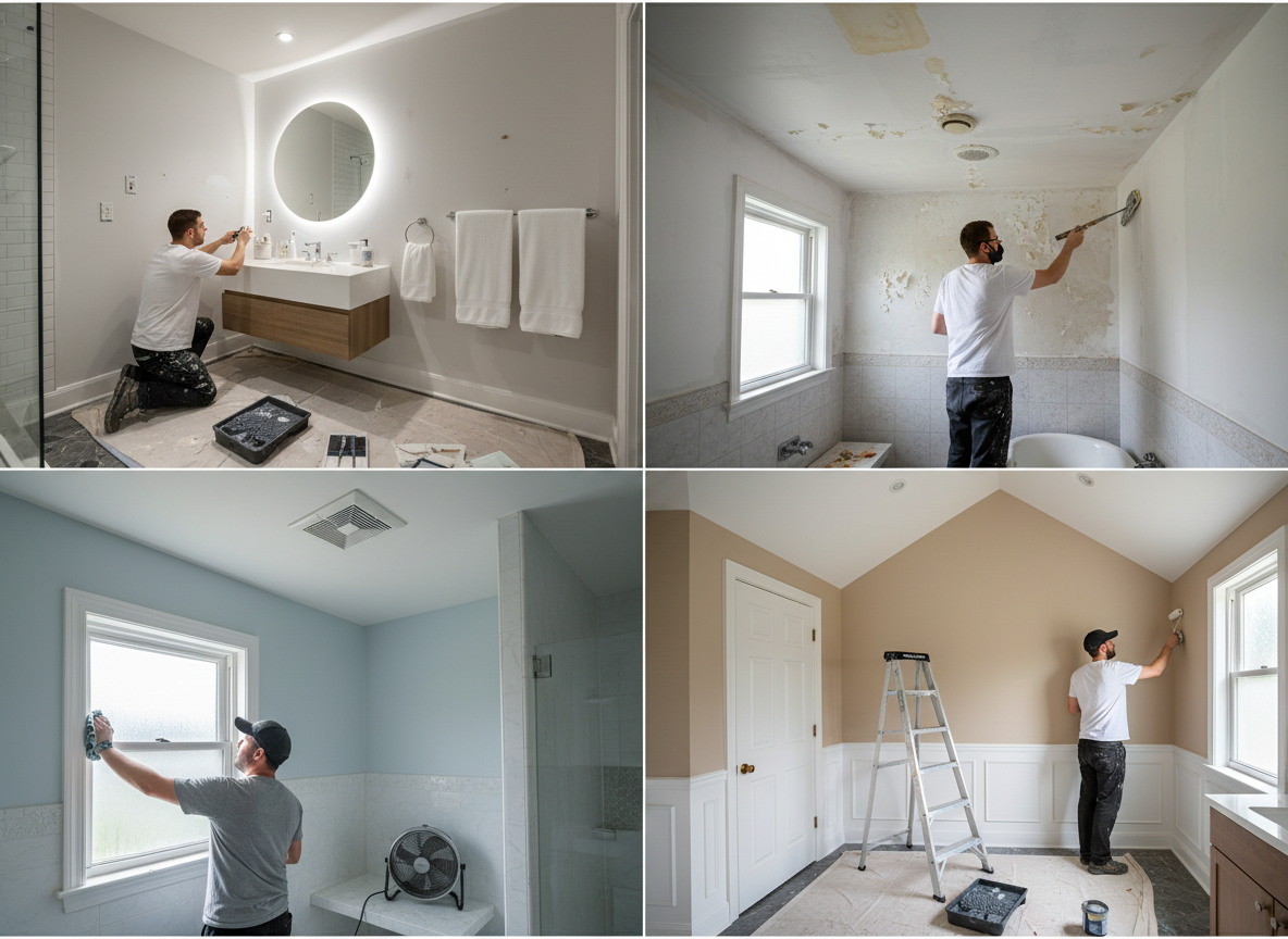 Bathroom paint comparison